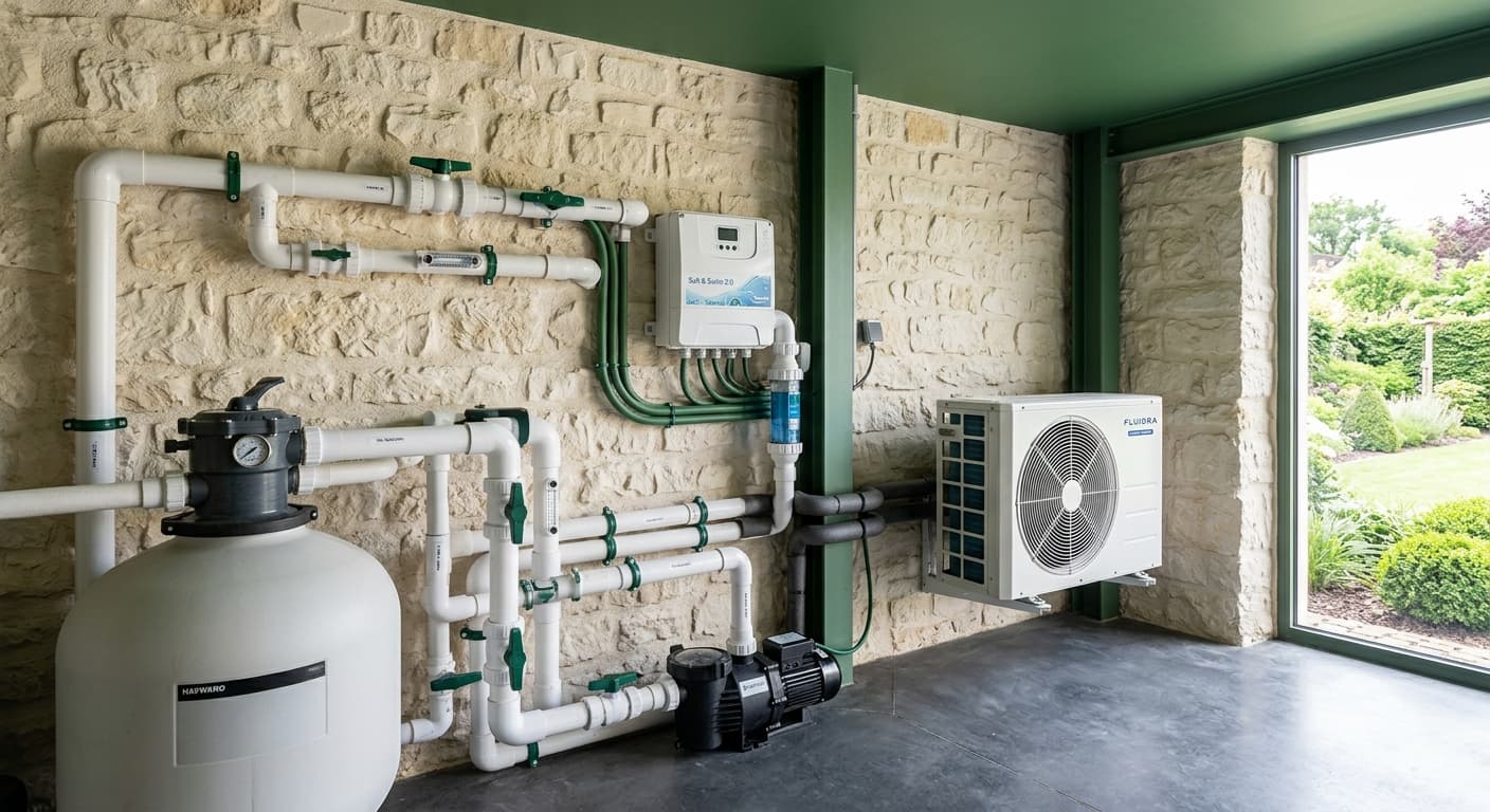 Atelier Piscines Wagner à Mersch, stock de liner, margelles et matériel de chantier