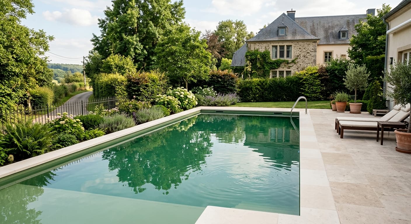 Rénovation de liner et margelles de piscine à Strassen